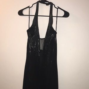 Bebe slit jumpsuit